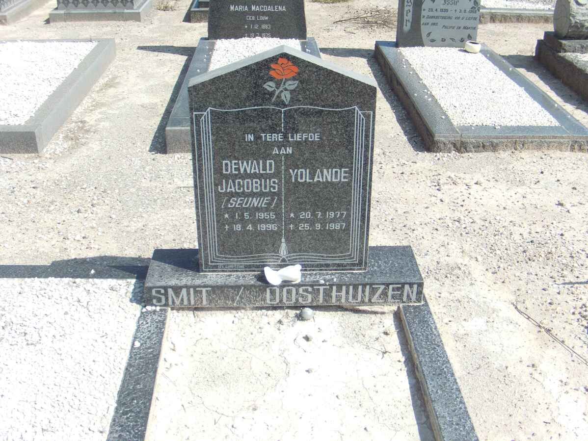 SMIT Dewald Jacobus 1955-1996 :: OOSTHUIZEN Yolande 1977-1987