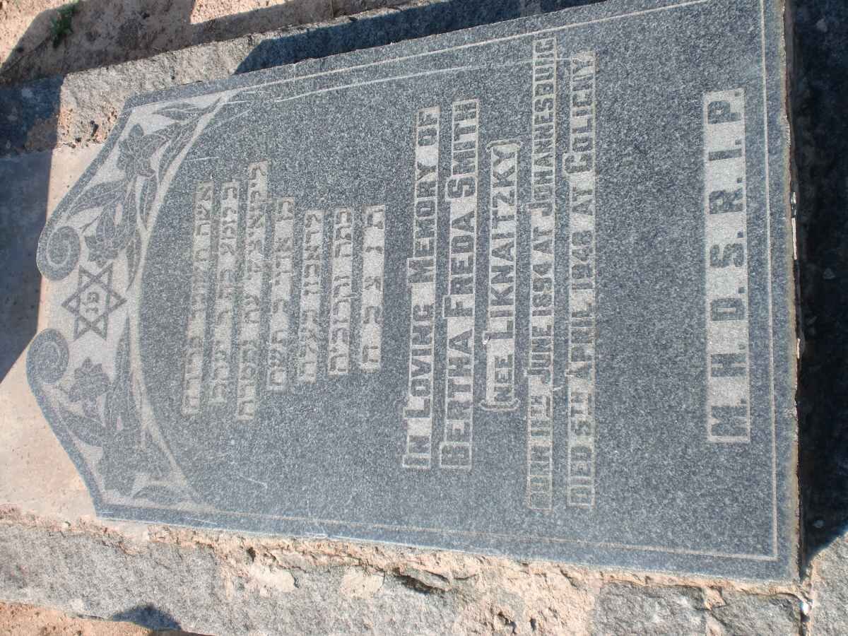 SMITH Bertha Freda nee LIKNAITZKY 1894-1948