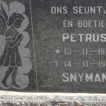 SNYMAN Petrus 1970-1970