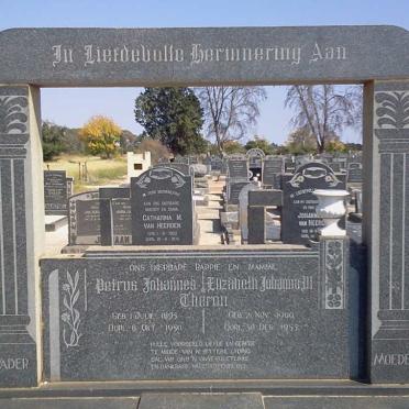 THERON Petrus Johannes 1895-1950 &amp; Elizabeth Johanna W. 1900-1953