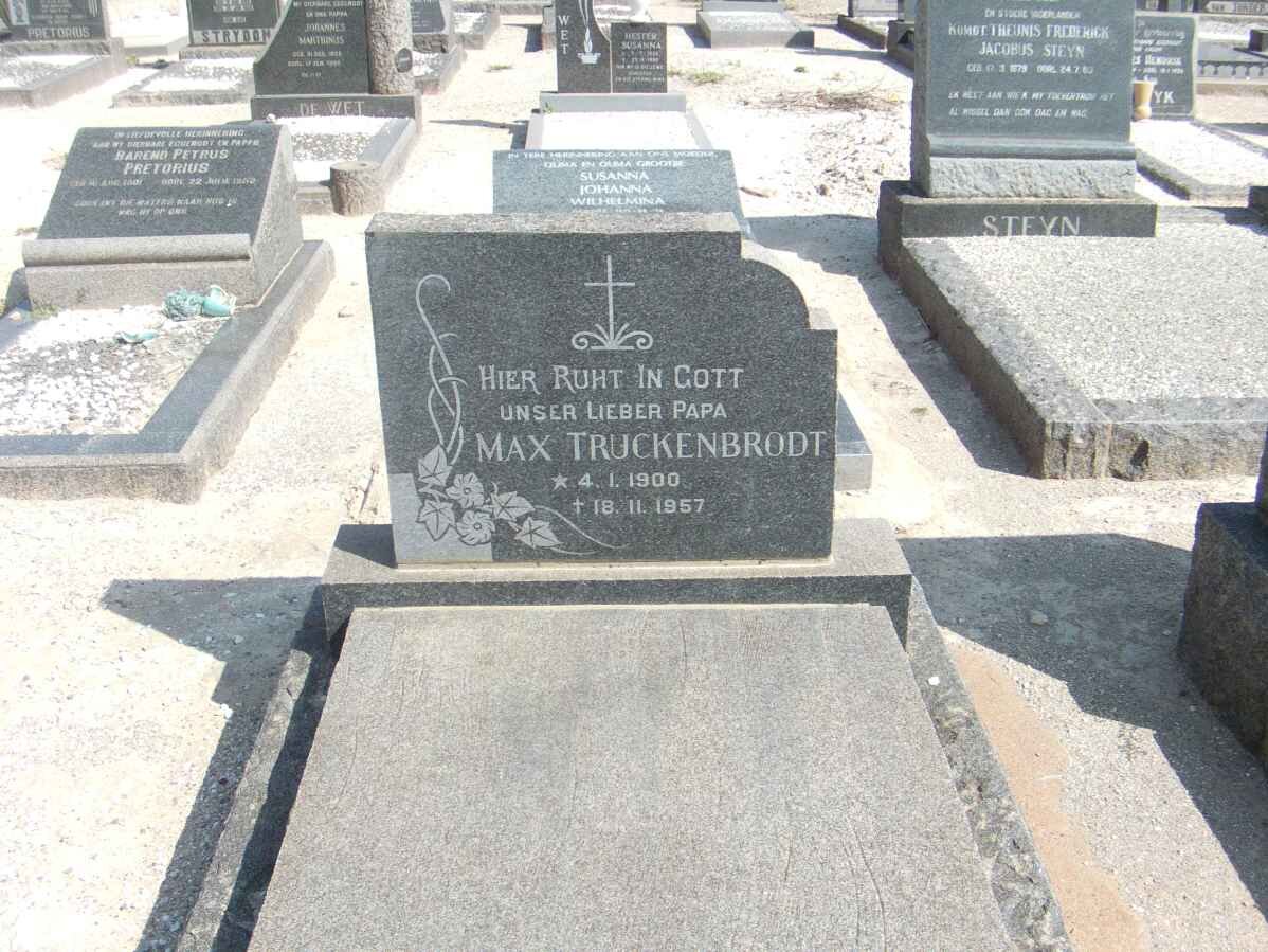 TRUCKENBRODT Max 1900-1957