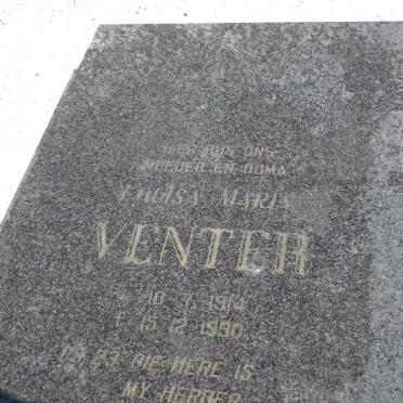 VENTER Louisa Maria 1914-1990