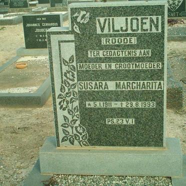 VILJOEN Susanna Margharita nee ROODE 1911-1993