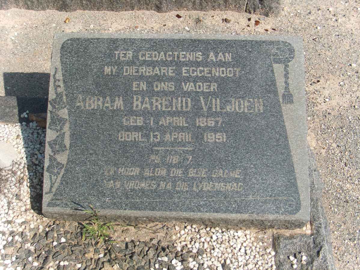VILJOEN Abram Barend 1867-1951