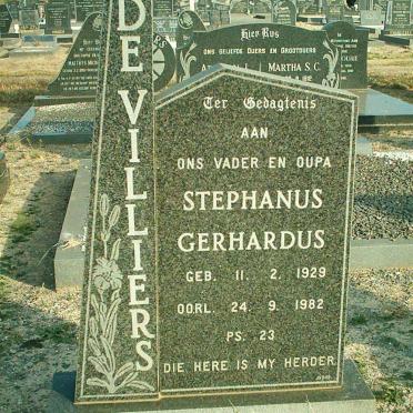 VILLIERS Stephanus Gerhardus, de 1929-1982