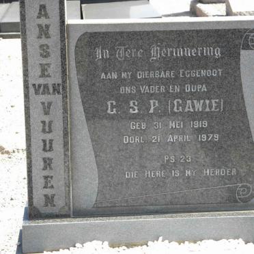 VUUREN C.S.P., Janse van 1919-1979