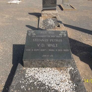 WALT Stefanus Petrus, van der 1887-1933