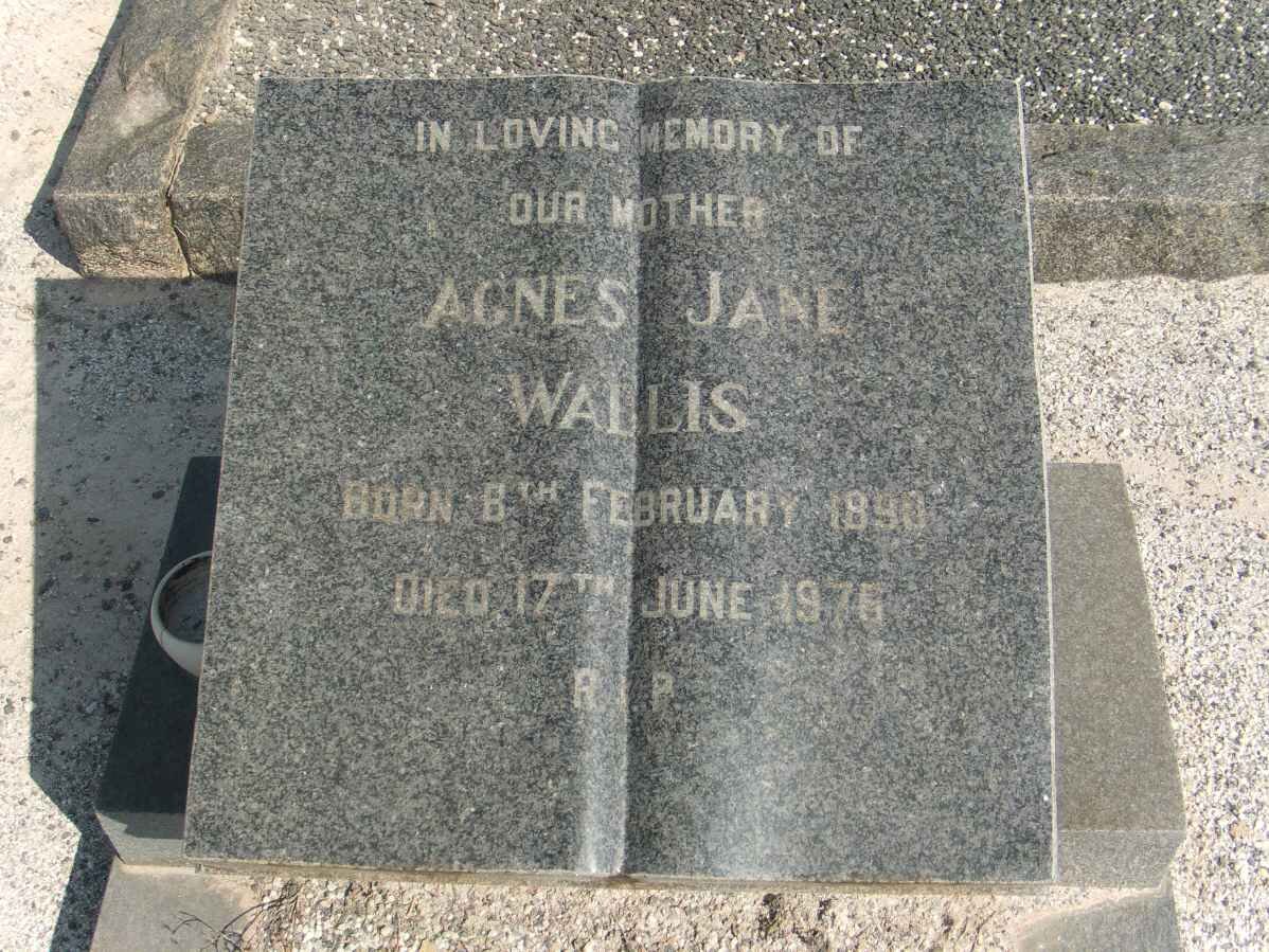WALLIS Agnes Jane 1890-1976