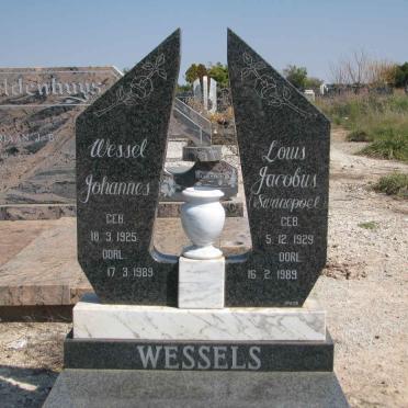 WESSELS Wessel Johannes 1925-1989 &amp; Louis Jacobus SWANEPOEL 1929-1989