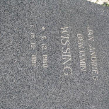 WISSING Jan Andries Benjamin 1960-1992