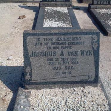 WYK Jacobus A., van 1891-1959