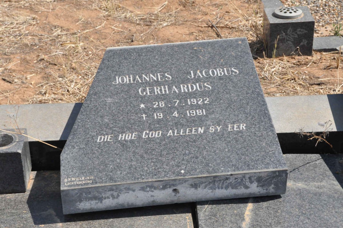 STEYN Johannes Gerhardus 1922-1981