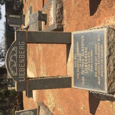 LIEBENBERG Izak Petrus Albertus 1879-1945