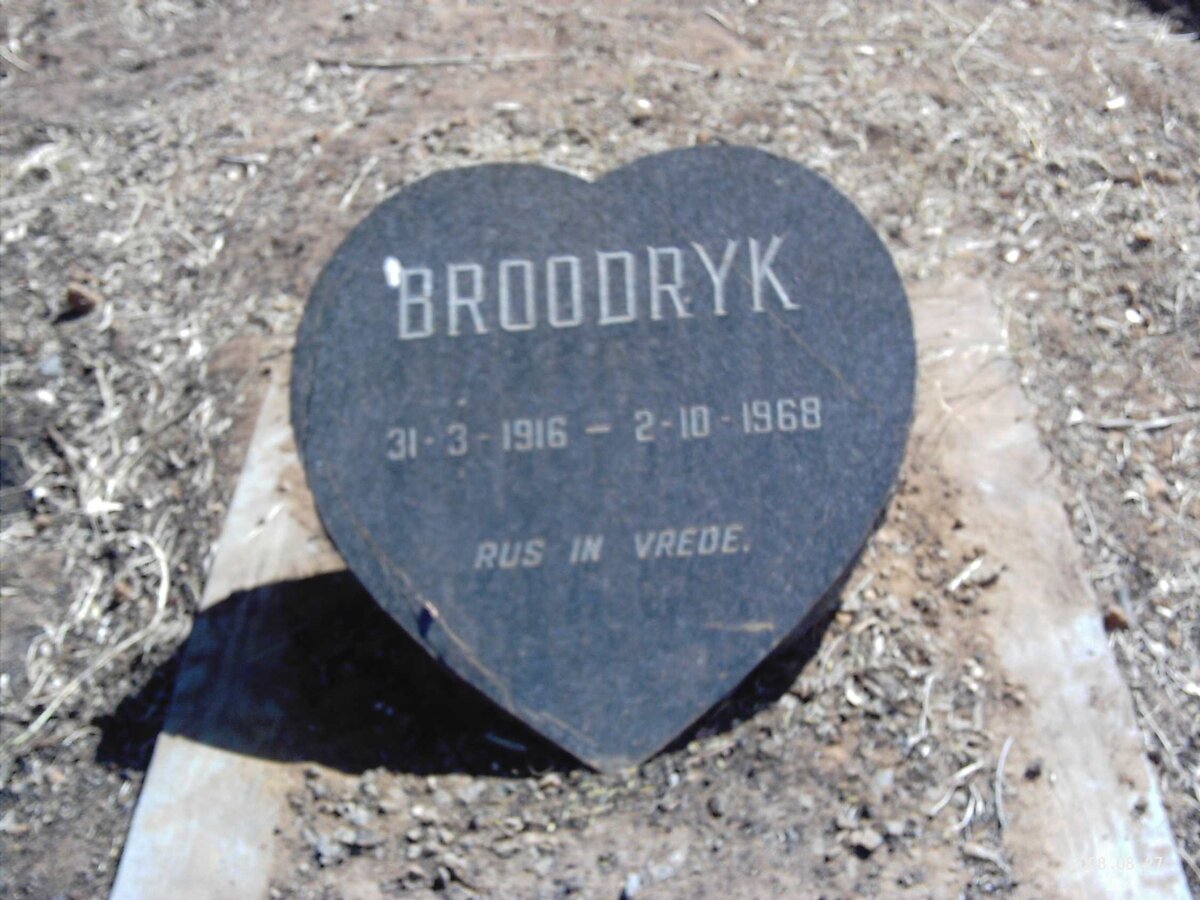 BROODRYK 1916-1968