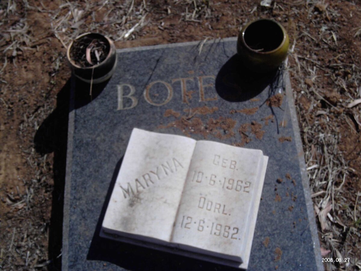 BOTES Maryna 1962-1962