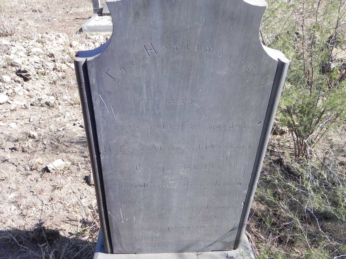 CRONJE Helena Aletta Elizabeth nee ELS 1848-1917