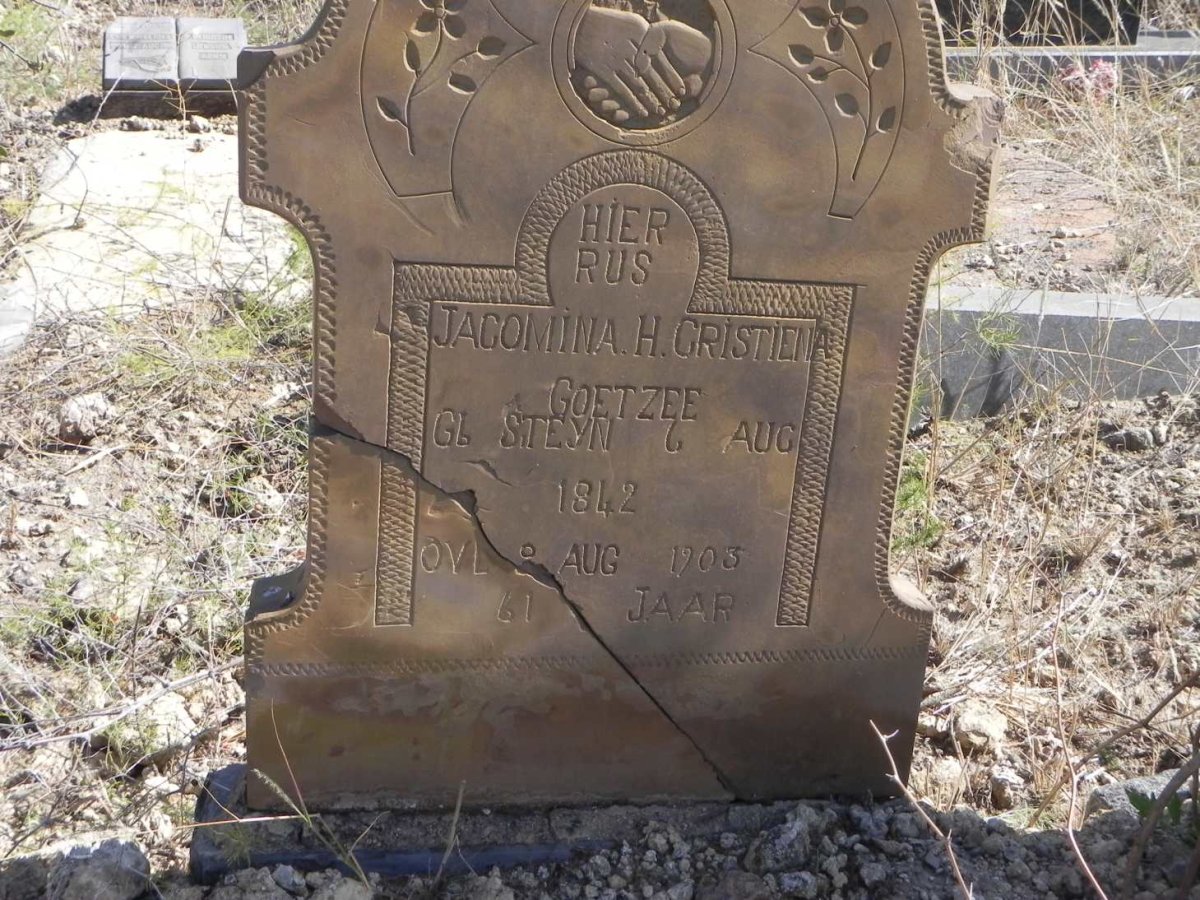 COETZEE Jacomina H. Cristiena nee STEYN 1842-1903