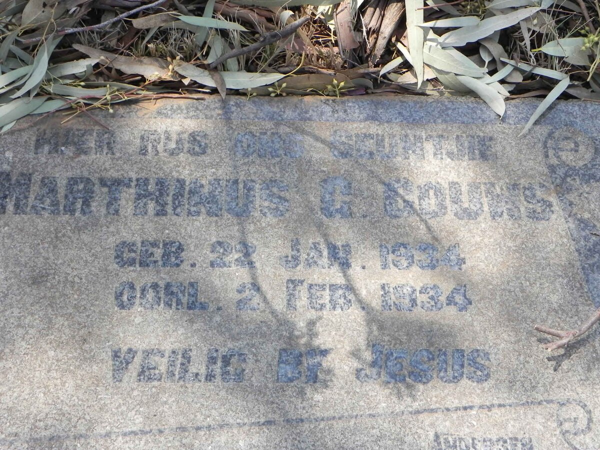 GOUWS Marthinus G. 1934-1934