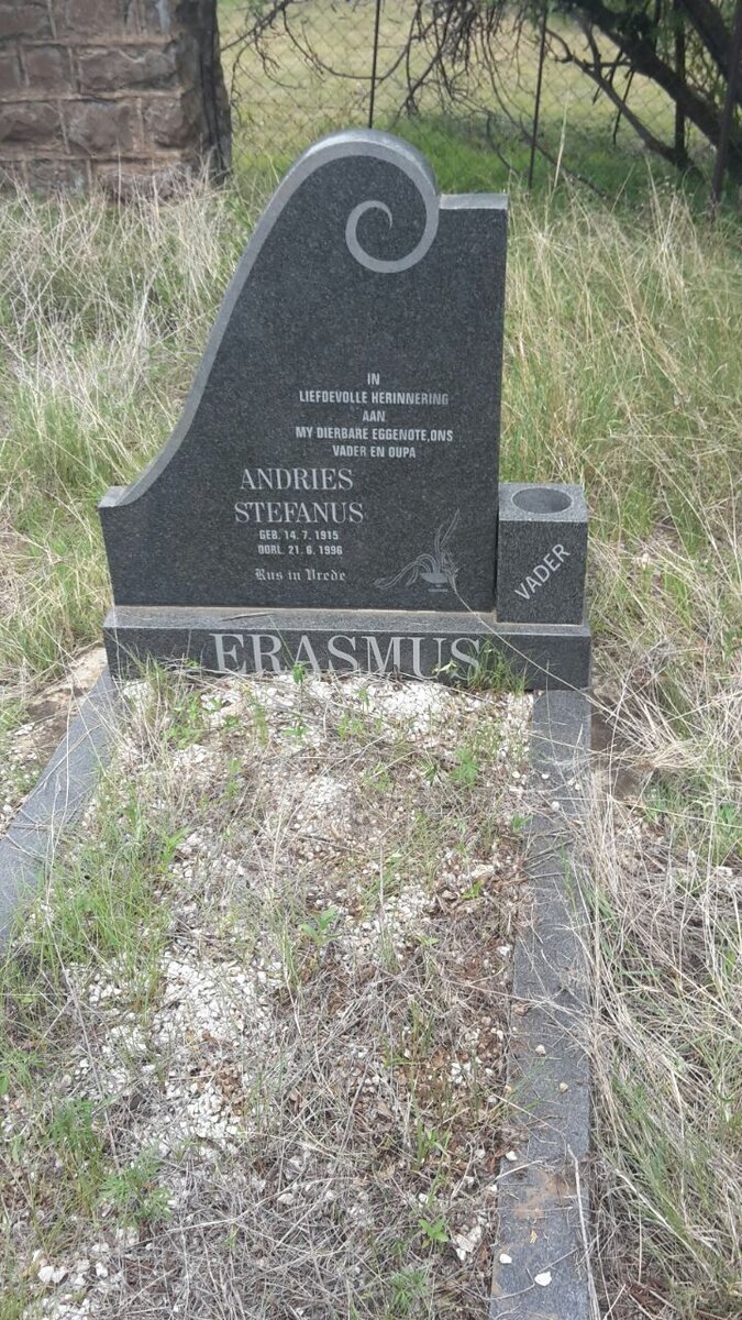 ERASMUS Andries Stefanus 1915-1996