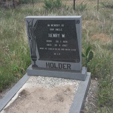 HOLDER Henry W. 1891-1987