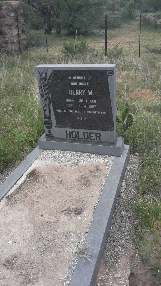 HOLDER Henry W. 1891-1987
