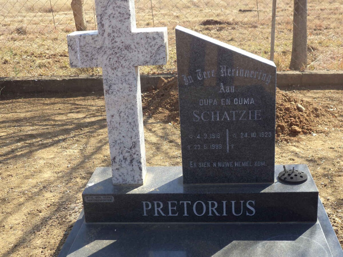 PRETORIUS Schatzie 1918-1999 &amp; ? 1923-