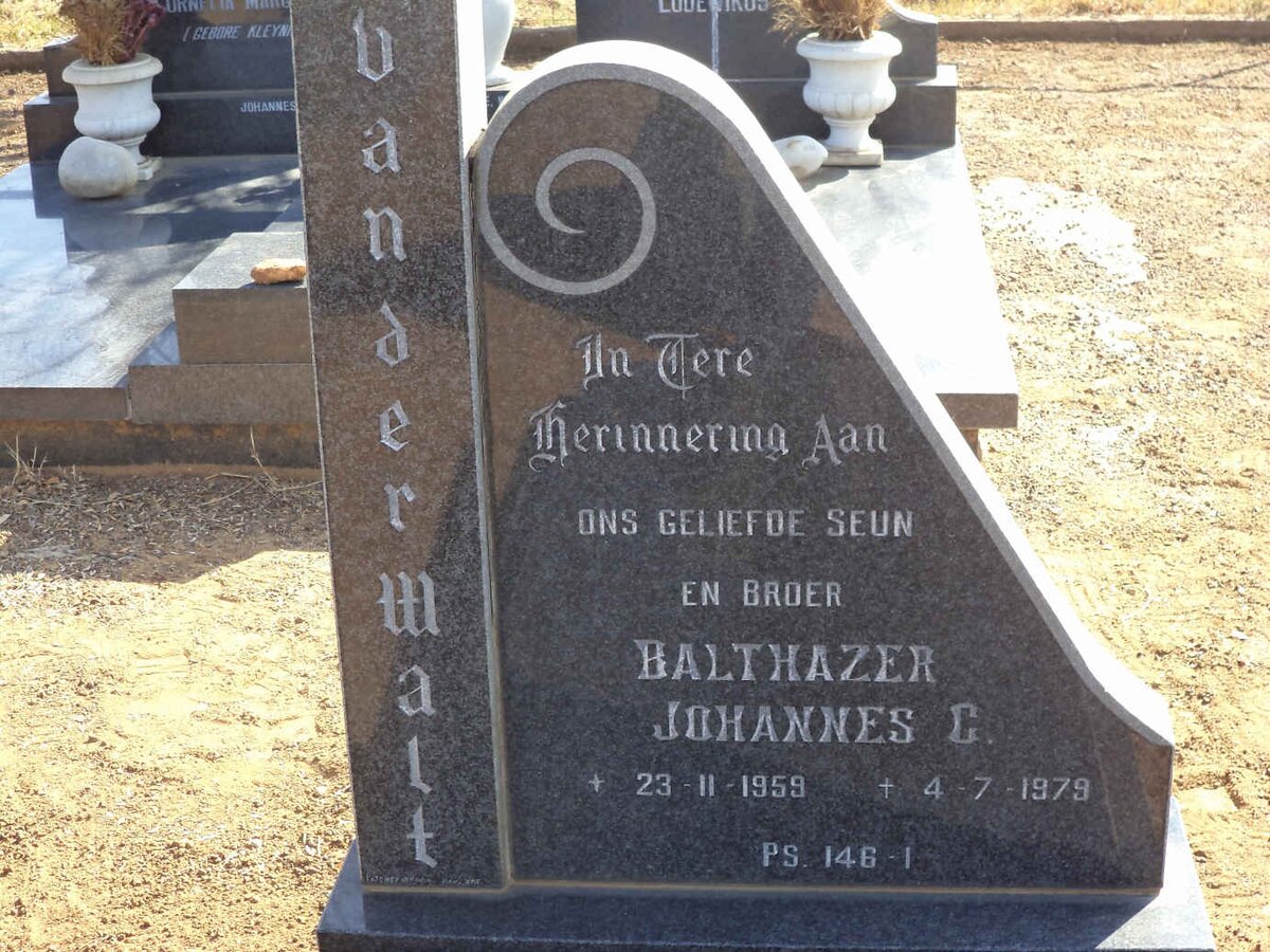 WALT Balthazer Johannes C., van der 1959-1979