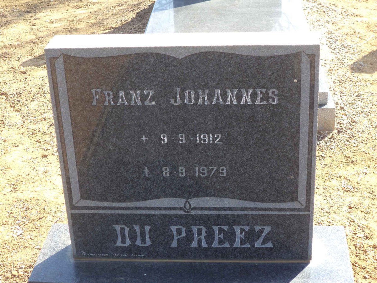 PREEZ Franz Johannes, du 1912-1979