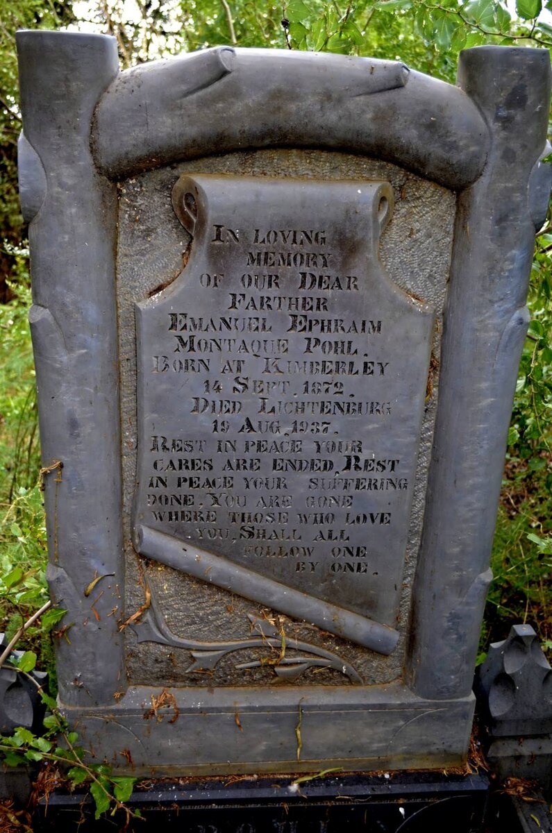 POHL Emanuel Ephraim Montaque 1872-1937