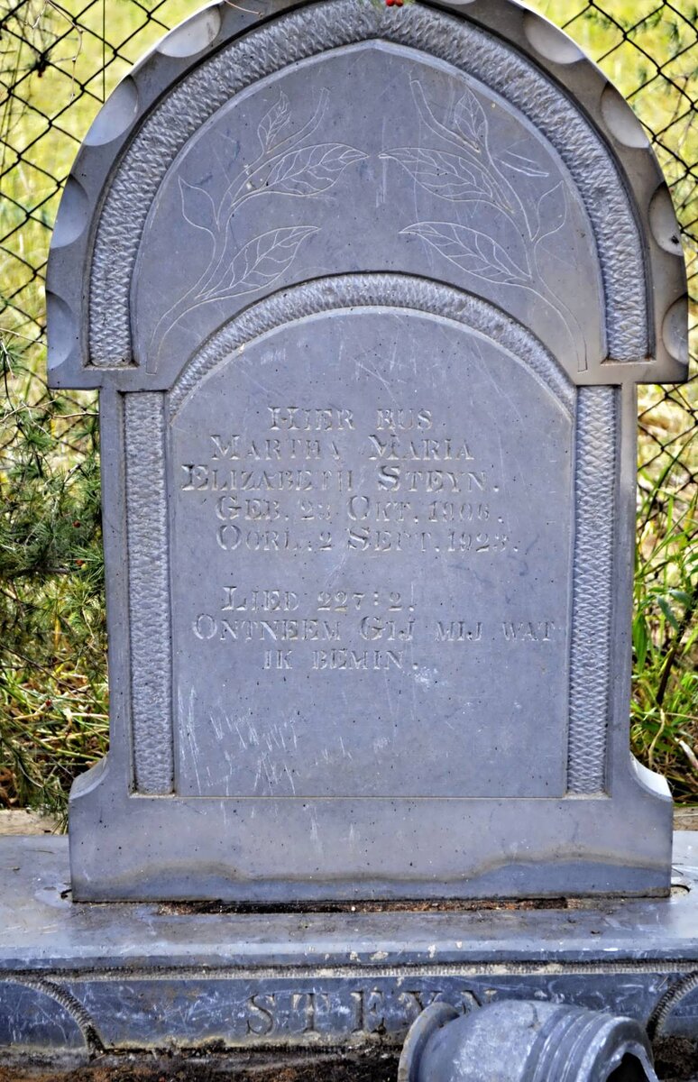 STEYN Martha Maria 1906-1923
