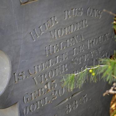 ROUX Helena Isabelle, le previously STEYN 1879-1945 