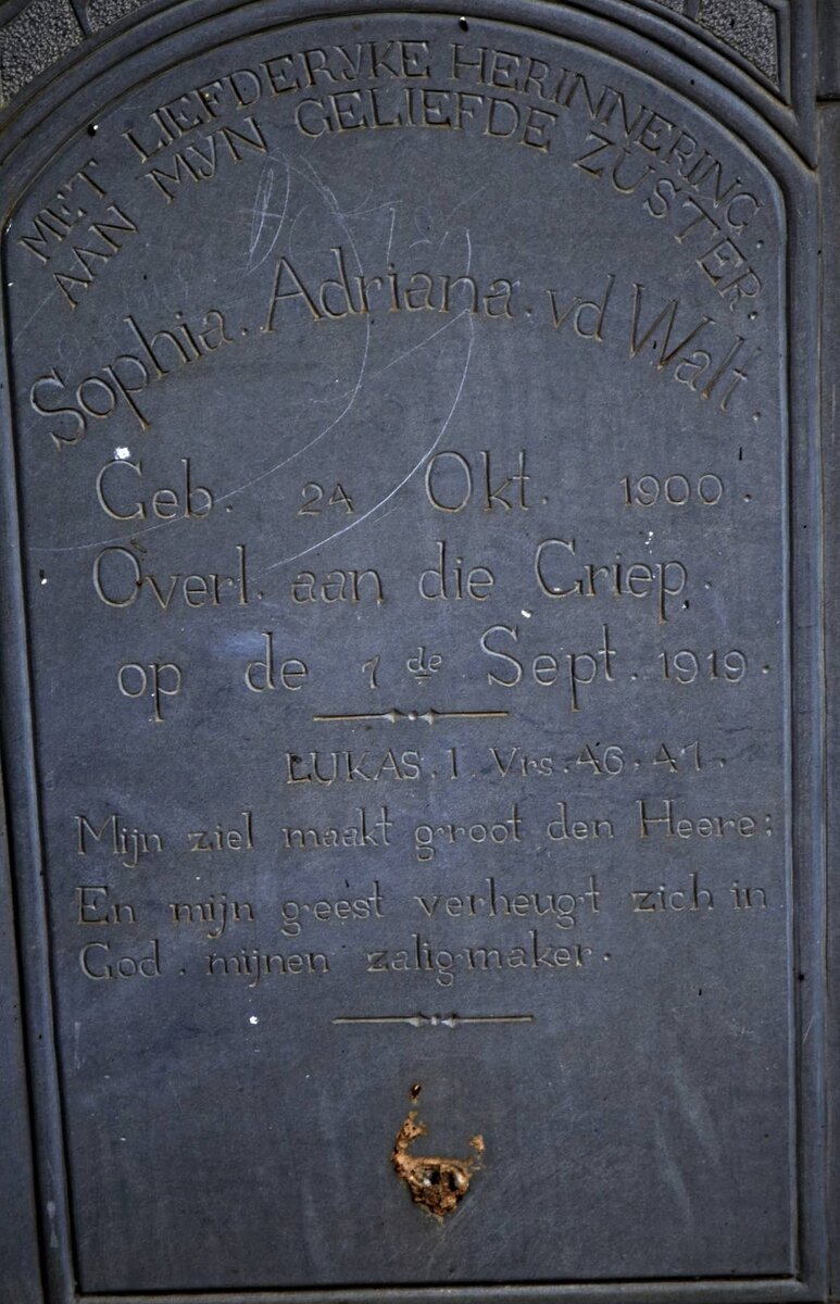 WALT Sophia Adriana, v.d. 1900-1919