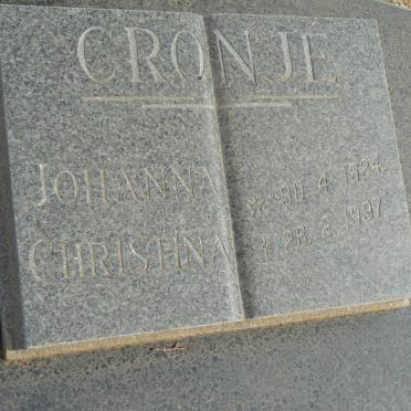 CRONJÉ Johanna Christina 1924-1997
