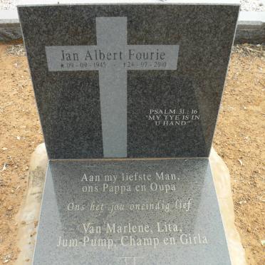 FOURIE Jan Albert 1945-2010