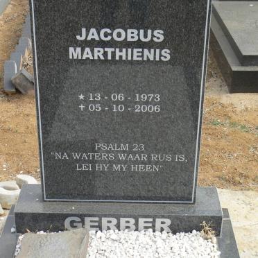 GERBER Jacobus Marthienis 1973-2006
