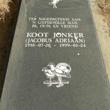 JONKER Jacobus Adriaan 1938-1999