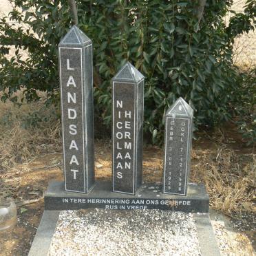 LANDSAAT Nicolaas Herman 1925-1996