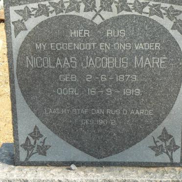 MARÉ Nicolaas Jacobus 1879-1919