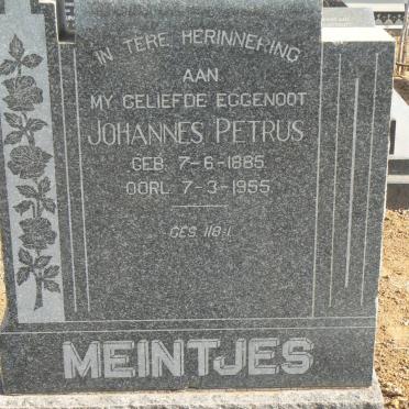 MEINTJES Johannes Petrus 1885-1955