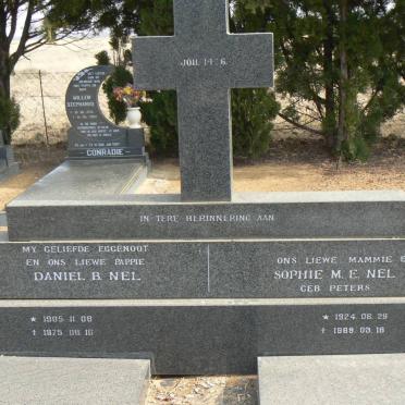 NEL Daniel B. 1905-1975 &amp; Sophie M.E. PETERS 1924-1989