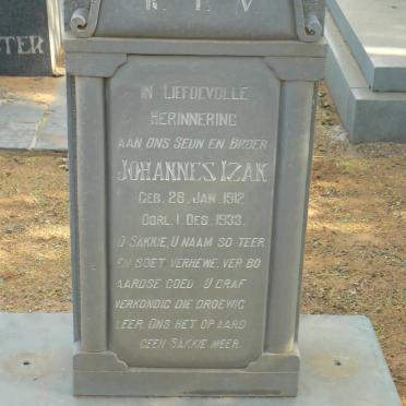 POTGIETER Johannes Izak 1912-1933