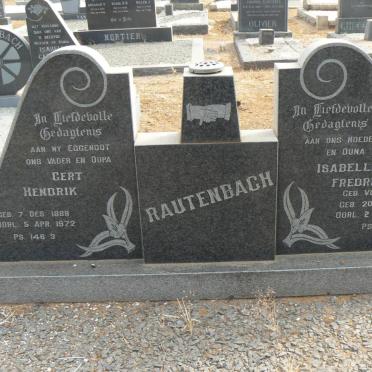 RAUTENBACH Gert Hendrik 1888-1972 &amp; Isabella Fredrika VORSTER 1890-1978