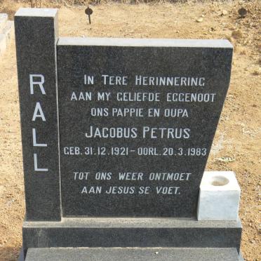 RALL Jacobus Petrus 1921-1983