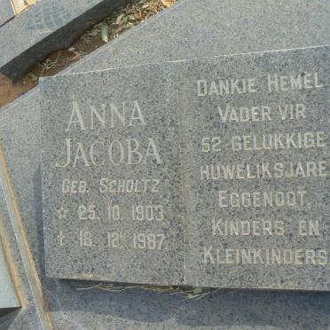 ROUX Daniel Mattheus Martzer, le 1908-2005 &amp; Anna Jacoba SCHOLTZ 1903-1987    