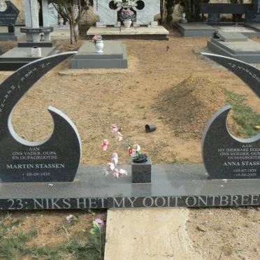 STASSEN Martin 1935- &amp; Anna 1939-2009