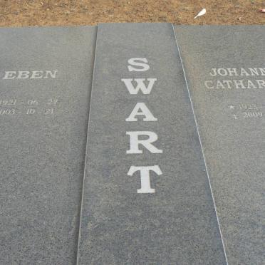 SWART Eben 1921-2003 &amp; Johanna Catharina 1923-2009