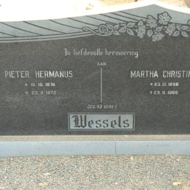 WESSELS Pieter Hermanus 1876-1972 &amp; Martha Christina 1896-1968