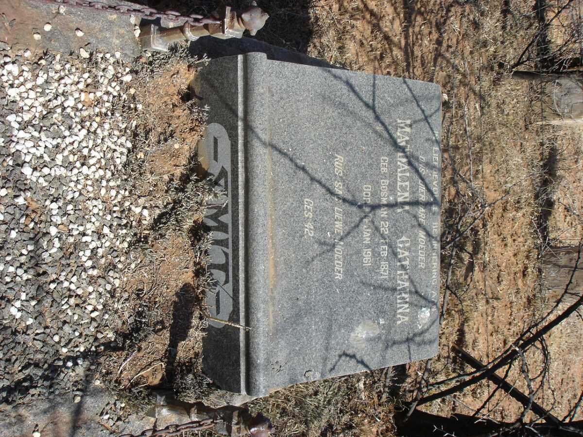 SMIT Magdalena Catharina nee BOSMAN 1871-1961