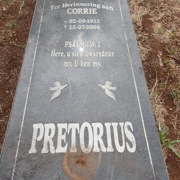 PRETORIUS Corrie 1923-2006