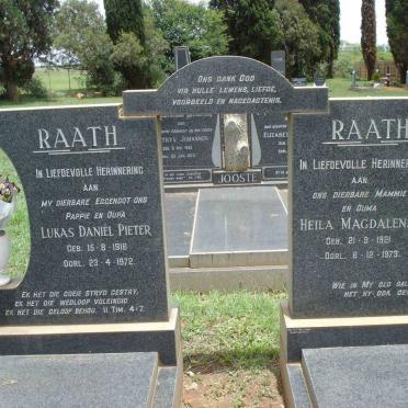 RAATH Lukas Daniel Pieter 1916-1972 &amp; Heila Magdalena 1921-1973